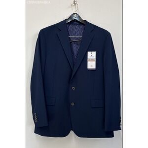 Stafford Navy Performans Travel Classic Fit‎ - Size 42R